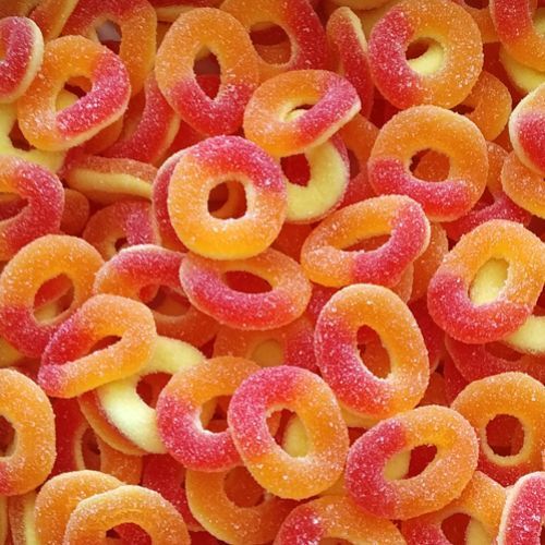 Anneaux sucrés à la pêche (vrac) DULCEPLUS